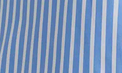 Foxcroft Bella Stripe Popover Top In Blue