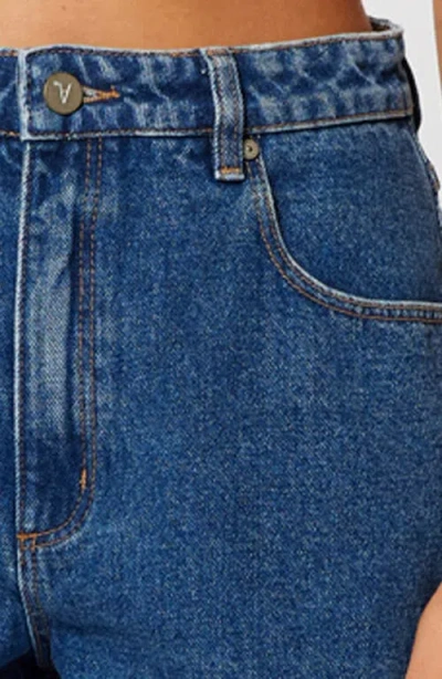 Abrand Venice Bella Denim Shorts In Blue