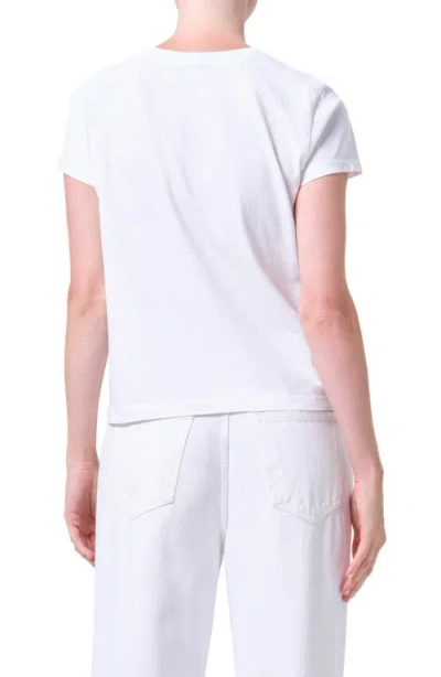Agolde Long Line Adine Tee In White