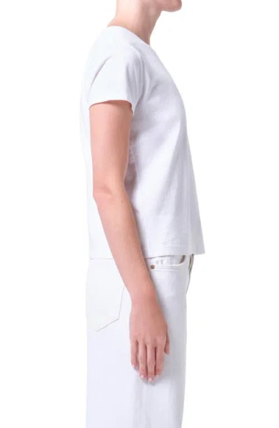 Agolde Long Line Adine Tee In White