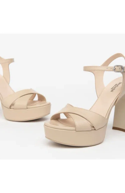 Nerogiardini Ankle Strap Platform Sandal In Brown