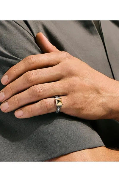 John Hardy Icon Stud Ring In Metallic