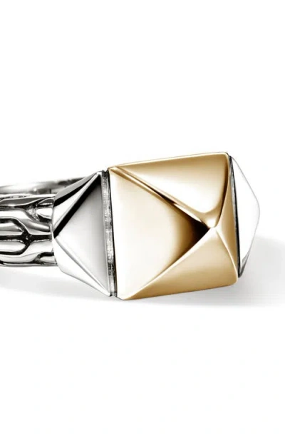John Hardy Icon Stud Ring In Metallic
