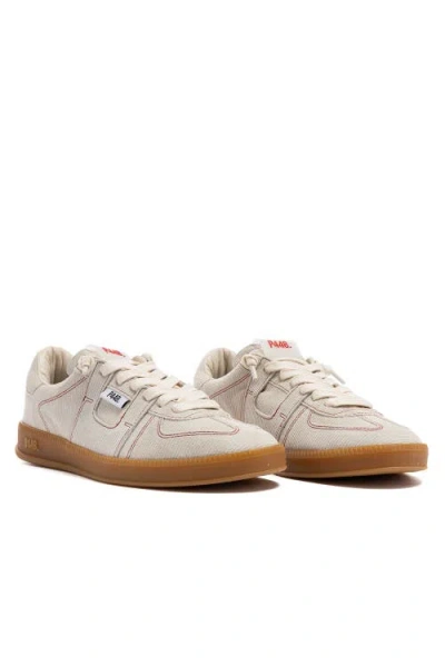 P448 Baskets Monza En Cuir In Neutral