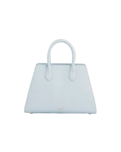 Fable England Medium Structured Tote Bag In Blue