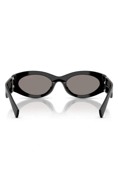 Miu Miu 54mm Rectangular Sunglasses In Black