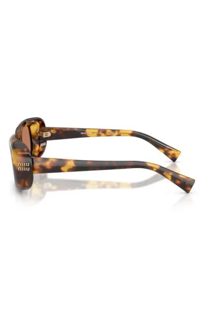 Miu Miu 52mm Rectangular Sunglasses In Pink