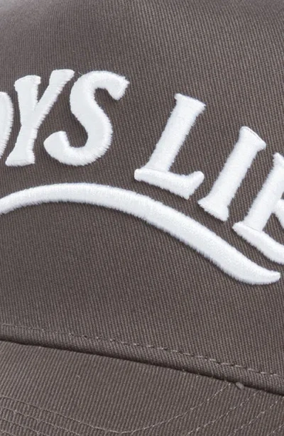 Boys Lie Call Me Back Trucker Hat In Pattern