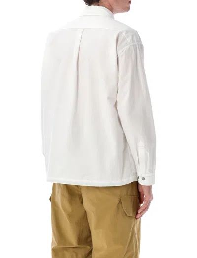 And Wander Technical Shirt Jacket In White