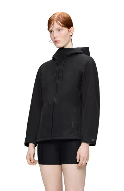 Rains Suva Waterproof Softshell Jacket In Black