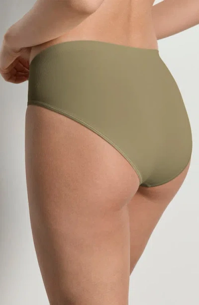 Hanro Touch Feeling High Cut Briefs In Green