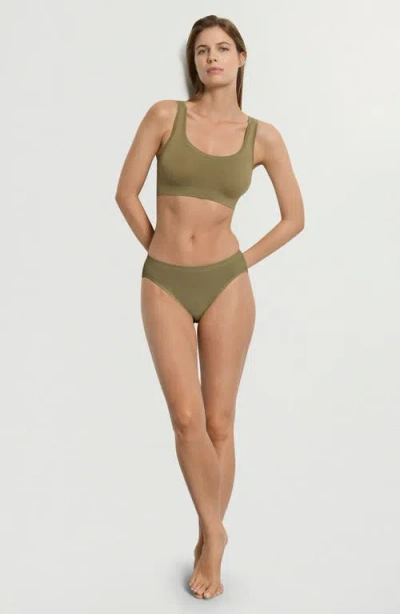 Hanro Touch Feeling High Cut Briefs In Green