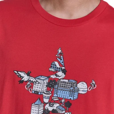 Converse Cityscape T-shirt In Red
