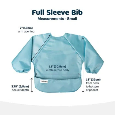 Tiny Twinkle Mess-proof/waterproof 2-pack Long-sleeve Bib In Green
