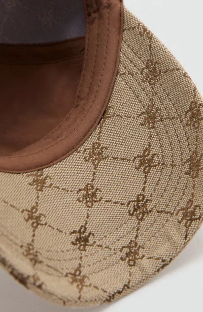 Mango Logo Adjustable Baseball Cap In Pattern