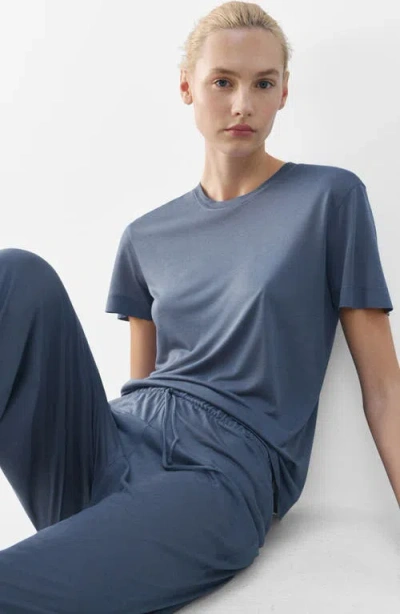 Mango Modal Pajama T-shirt In Blue