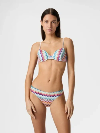 Missoni Zig-zag-pattern Bikini Set In Multi