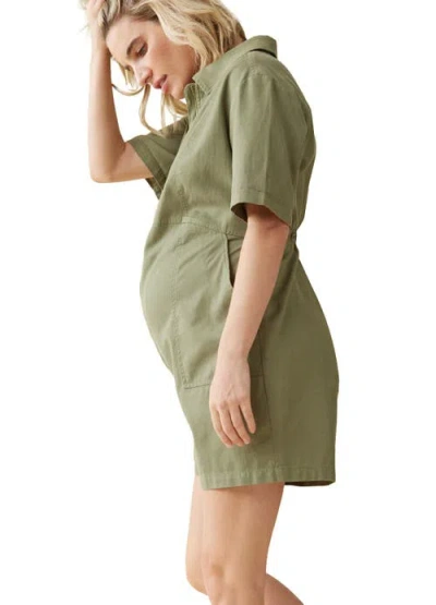 Ingrid & Isabel Utility Romper In Green