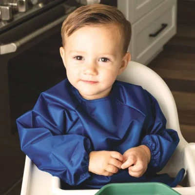 Tiny Twinkle Mess-proof/waterproof 2-pack Long-sleeve Bib In Multi