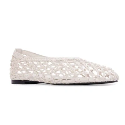 Black Suede Studio Sonia Flat In Brown