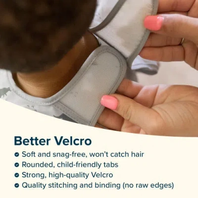 Tiny Twinkle Mess-proof/waterproof 2-pack Long-sleeve Bib In Green