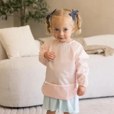 Tiny Twinkle Mess-proof/waterproof 2-pack Long-sleeve Bib In Red