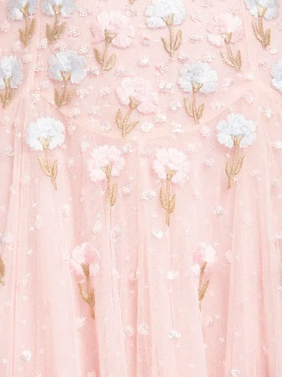 Needle & Thread Dandelion Ditsy Halter-neck Micro Mini Dress In Pink