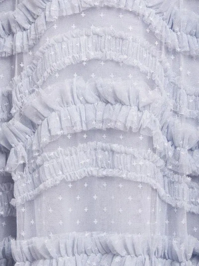 Needle & Thread Amara Ruffle Gown In Blue