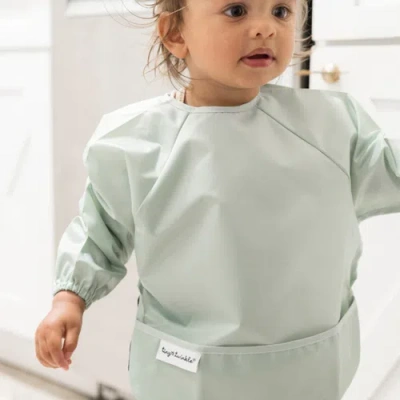 Tiny Twinkle Mess-proof/waterproof 2-pack Long-sleeve Bib In Green