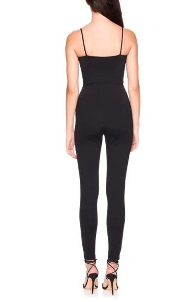 Susana Monaco String Jumpsuit In Black