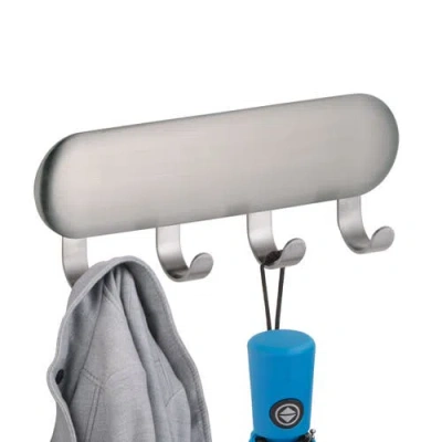 Idesign Self-adhesive Key Rack With 4 Hooks In Silver