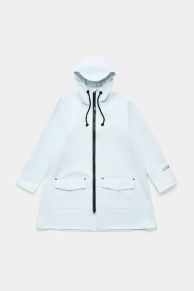 Stutterheim Mosebacke Patch Matte Raincoat In Blue