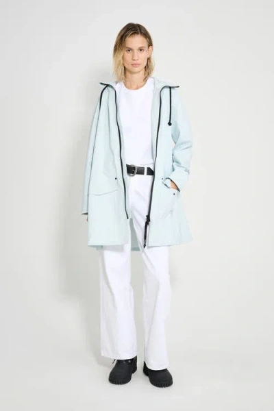 Stutterheim Mosebacke Patch Matte Raincoat In Blue