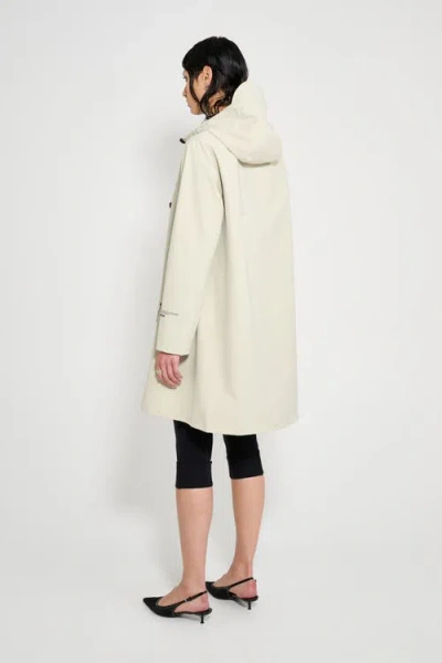 Stutterheim Mosebacke Patch Matte Raincoat In Neutral