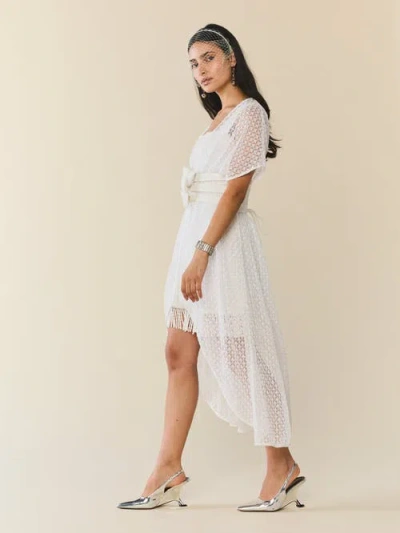 Eddy Jackie Cape In White