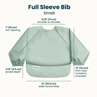 Tiny Twinkle Mess-proof/waterproof 2-pack Long-sleeve Bib In Blue