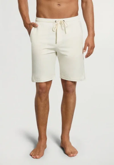 Hanro Natural Living Organic Cotton Drawstring Shorts In White