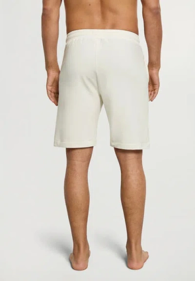 Hanro Natural Living Organic Cotton Drawstring Shorts In White