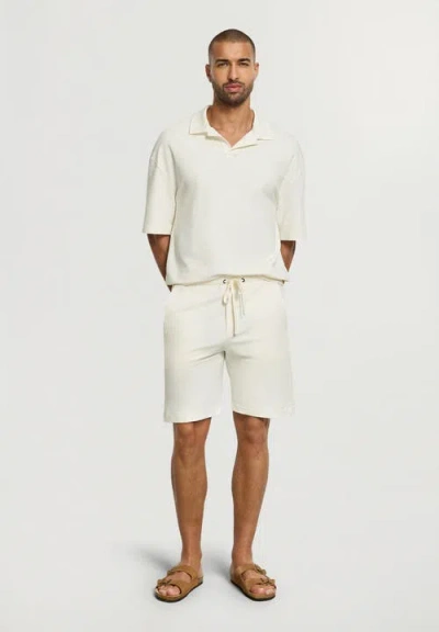 Hanro Natural Living Organic Cotton Drawstring Shorts In White