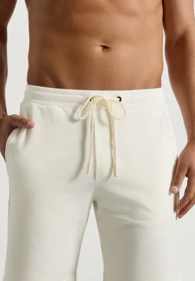 Hanro Natural Living Organic Cotton Drawstring Shorts In White