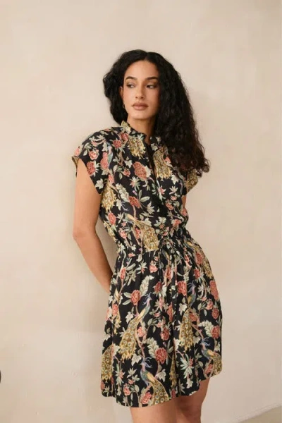 Raishma Samara Black Playsuit In Black