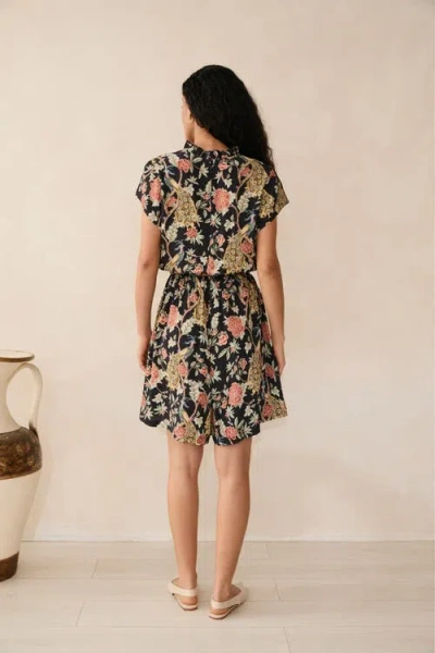 Raishma Samara Black Playsuit In Black