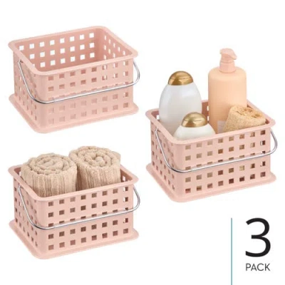 Idesign Small Stackable Shower Caddy Basket In Pink
