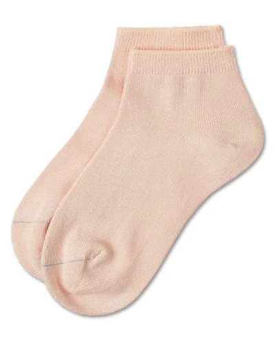 Memoi Basic Silky-soft Gauge Ankle Sock In Pink