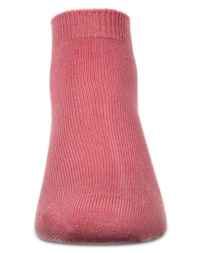 Memoi Basic Silky-soft Gauge Ankle Sock In Red