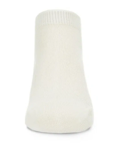 Memoi Basic Silky-soft Gauge Ankle Sock In White