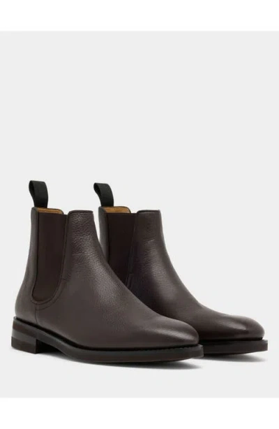 Bally Elasticated Panel Chelsea Boots In Brown