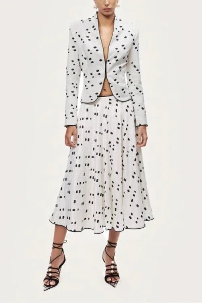 Nocturne Printed Tailored Jacket In White