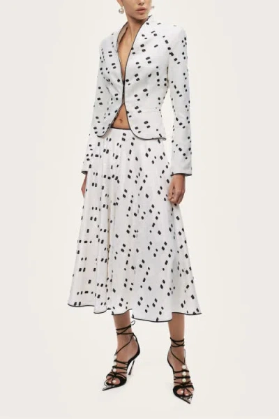 Nocturne Printed Tailored Jacket In White