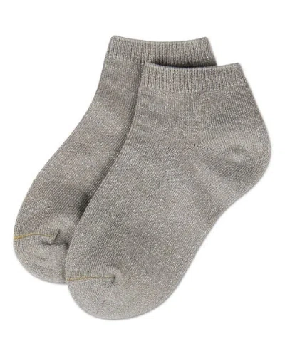 Memoi Basic Silky-soft Gauge Ankle Sock In Gray